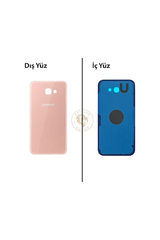 Samsung Galaxy A7 2017 A720 Pembe Renk Arka Kapak Arka Cam Batarya Kapağı Pil Kapağı Lazer Kesim Back Cover Galaxy A7 2017 Uyumlu