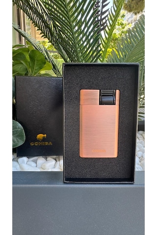 Cohiba Puro Çakmağı Perde Alev / Roze Gold