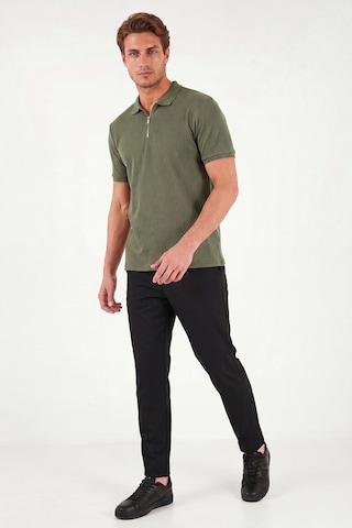 Buratti Pamuklu Regular Fit Fermuarlı Erkek Polo Yaka T Shirt 5902738 Haki