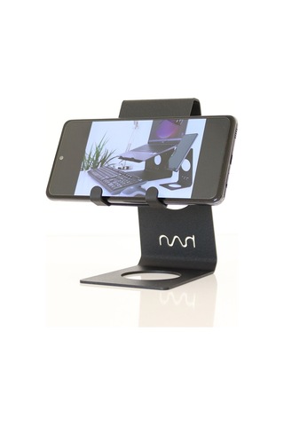 Hansdo Metal Siyah Telefon Standı - Tutucu - Şarj Stand - Sphs1Bl