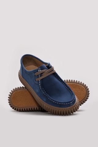 Fast Step Hakiki Deri Kadın Casual Ayakkabı 257za260 Mavi