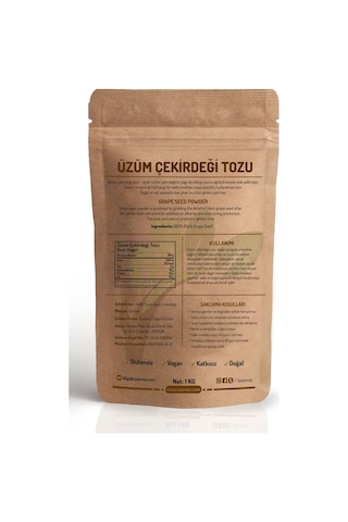 Tazemiz Üzüm Çekirdeği Tozu 1 KG