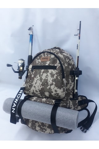 ROWAN KAMUFLAJ KÖRÜKLÜ BEL BAĞLAMALI KAMP VE BALIKÇI ÇANTASI
