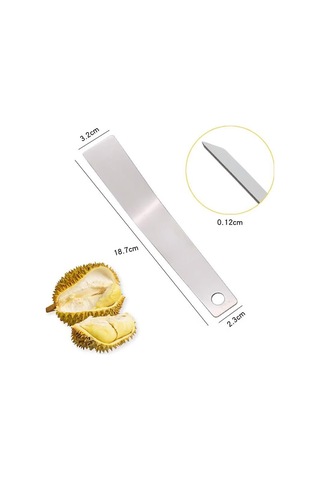 Pazly-paslanmaz Çelik Durian Açacağı - Manuel Kabuk Soyma, Gümüş Renk, Pratik Gümüş