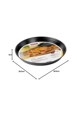 Orıgınal Kaıser Delicious Fırın/pizza Tepsisi Ø28 Cm, Alaşımlı Çelik, Siyah, 28 Cm Çok Renkli