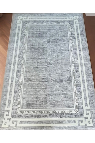 Mihra Halı % 100 Akrilik 4 Mevsim Sık Dokuma Gri Salon, Oturma Odası Halısı N4216