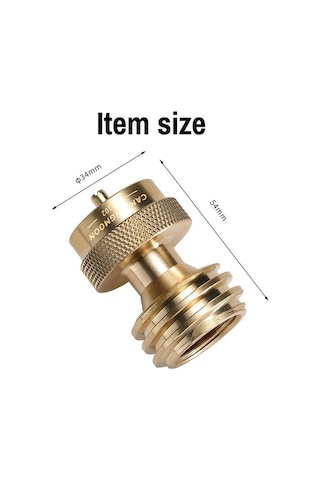 Tongxida Brass Qcc1 Adaptörü - Propane Tankı İle Bağlantı Pz-102 Altın Altın