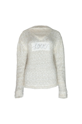 Bulalgiy Kadın Ekru Kazak - Bga00010M