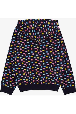 Breeze Kız Bebek Hırka Renkli Puantiye Desenli 9 Ay-3 Yaş, Lacivert-lacivert Lacivert