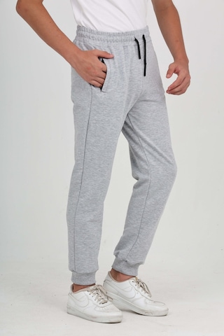 Toontoy Kids Toontoy Erkek Çocuk Baskılı Beli Paçası Lastikli Cepli Basic Jogger Eşofman Altı - 2 İplik Gri