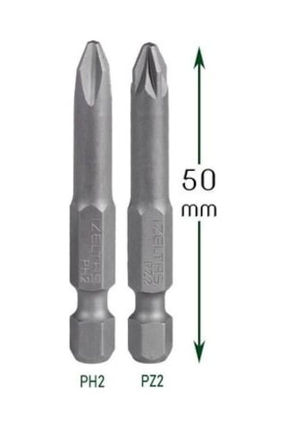 İzeltaş Pozidriv Bits Uç Pz2 50mm