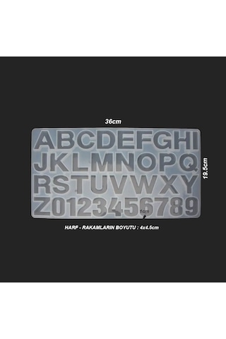 Çoklu Harf Reçine Epoksi Kalıbı - 220