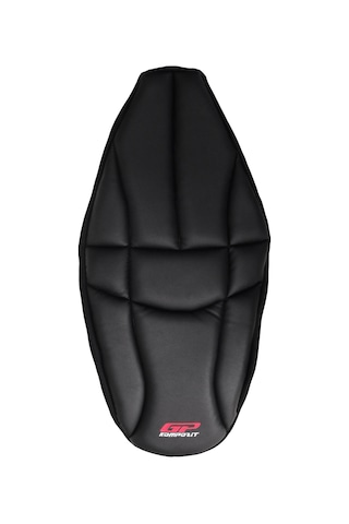 GP Kompozit Honda Forza 250 2018-2025 Uyumlu Fileli Motosiklet Konfor Sele Kılıfı Siyah