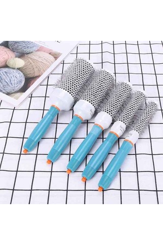 Seramik İyon Saç Tarağı Salon Saç Fırçası Saç Şekillendirici Hairush 53