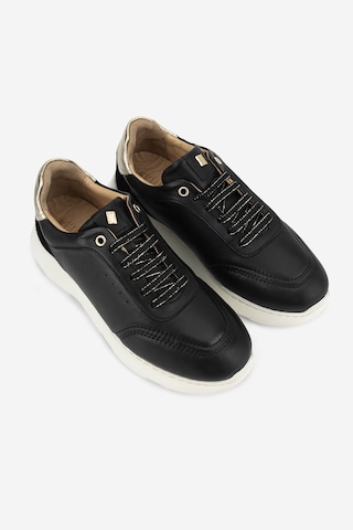 Valmenti Kadın Hakiki Deri Siyah Sneakers & Spor Ayakkabı 298 7025 Bn Ayk Y26 Sıyah/lame