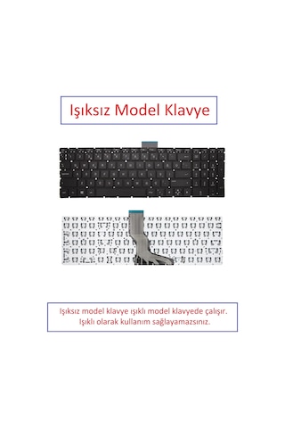 Siyah-ışıksız, Notebook Klavye - Hp Pavilion 15s-fq2048nt - Muadili İle Uyumlu