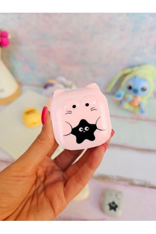 Sevimli Kedi Silgi Rulo Silgi, Toz Hazneli Silgi - Pembe