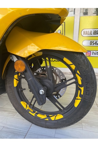 honda pcx jant şeridi (sarı)