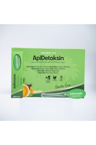 Apimedicine Apidetoksin Premium Ballı Bitki Ekstrakt Çayı 12 Adet - Günlük Ferahlık Pratik Kaşık Çay