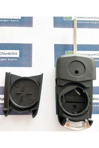 Opel Astra H Corsa D Sustalı Kumanda Kabı 2 Buton Vidalı Logolu