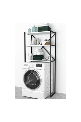 Bofigo 3 Raflı Metal Banyo Düzenleyici Beyaz