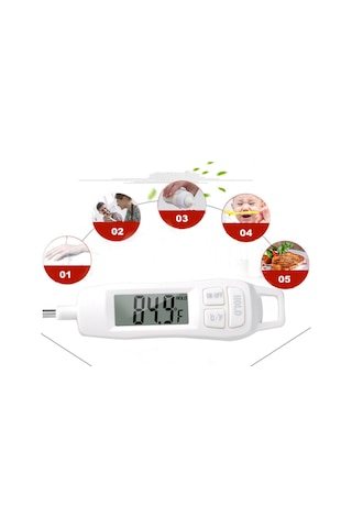 Vzn Tp400 Termometre Sıvı Gıda Et Su Yiyecek Sıcaklık Ölçer