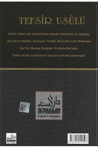 Tefsir Usulü Sahih Tefsir Mukaddimesi / Ebu Muaz Seyfullah E...