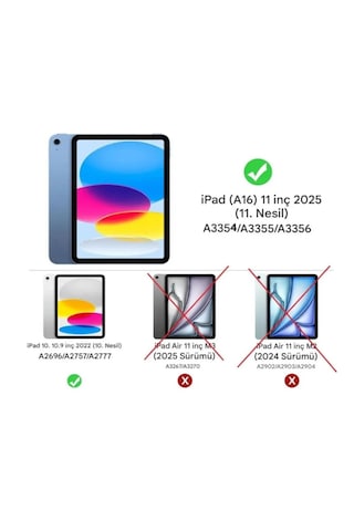 İpad Uyumlu  11.nesil A16 11 İnç/ 10.nesil 10.9inç Temperli Ekran Koruma