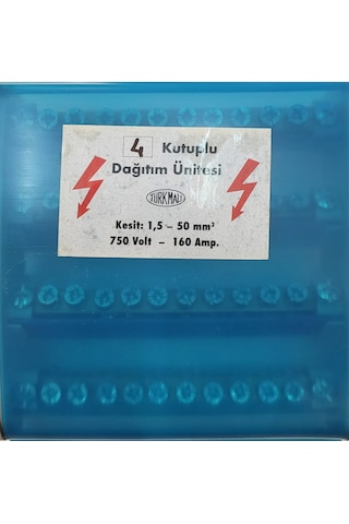 Çet-san 4 Kutuplu 10x15 Mm Kesit 160 Amper Dağıtıcı Ünite