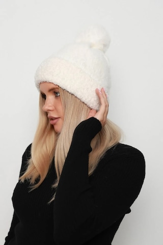 Ponpon Detay Kadın Bere 1136 Ekru Ekru