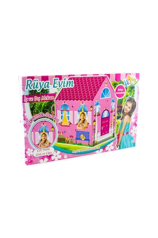 Furkan Toys Barbie Rüya Evim Oyun Çadırı Çift Yönlü Pencereli 100 x 100 x 68 CM