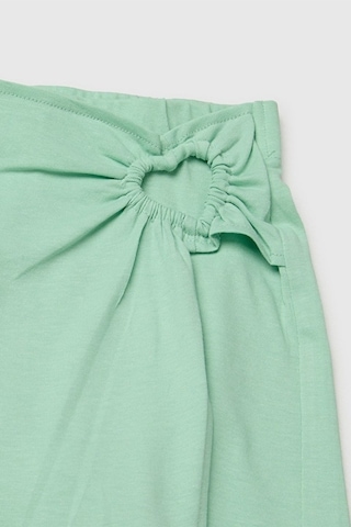 United Colors Of Benetton Kız Çocuk Önü Kalp Detaylı Şort Etek Yeşil 6-14 Yaş -2860