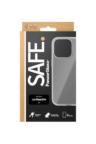 Safe. By Panzerglass Tpu Case Apple iPhone Uyumlu 15 Pro Şeffaf