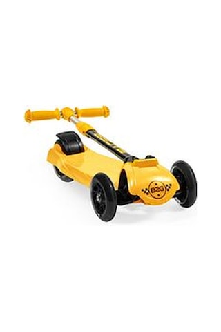 H01 Racer Üç Tekerli Işıklı Katlanabilir Scooter Pembe