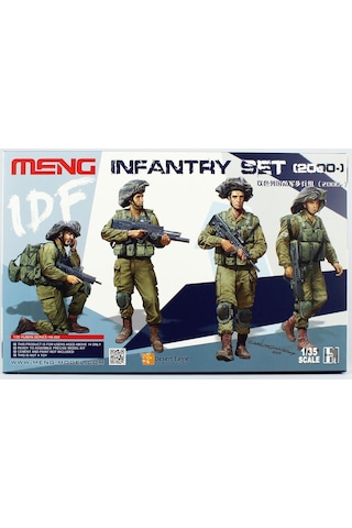 Meng Hs-004 1/35 Ölçek, Idf Piyadeleri 2000- , 4 Adet, Plastik Figür Model Kiti-56488