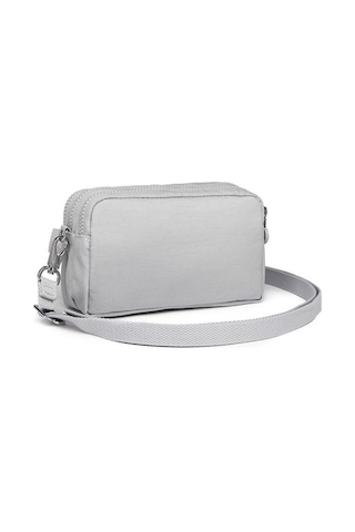 Smart Bags 1112 Krınkle Kumaş Postacı Çantası (Açık Gri) Açık Gri