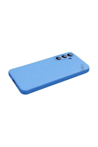 Samsung Galaxy A57 İle Uyumlu Kılıf Esnek Premium Telefon Kılıfı Ve Temperli Cam Ekran Koruyucu Mavi