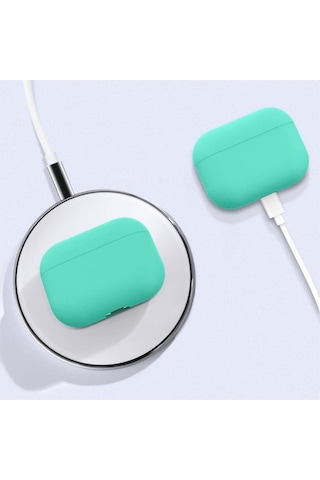 Koodmax - Apple Uyumlu AirPods 3. Nesil Koruyucu Silikon Kılıf - 3. Nesil Bluetooth Kulaklık Koruma Kılıfı 001