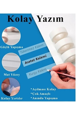 Görünmez Bant 18x30 Yrd Şeffaf Bant Aydınger Yazılabilir Mat Bant - 1 Adet 1