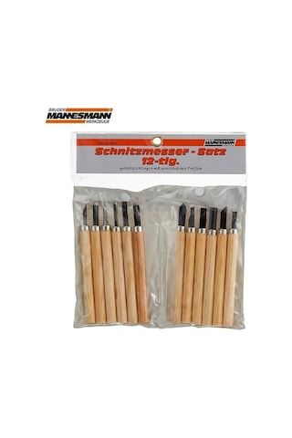 Mannesmann 690-12 Ahşap Oyma Bıçak Seti 12 Parça