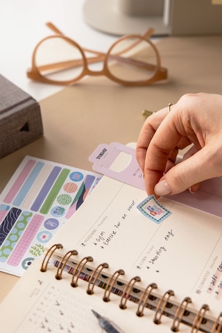 A5 Spiralli Süresiz Planlayıcı Ajanda - Pembe Pembe