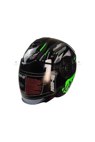 Free-m Freem Fr-665 Green Yarım Kask Çok Renkli