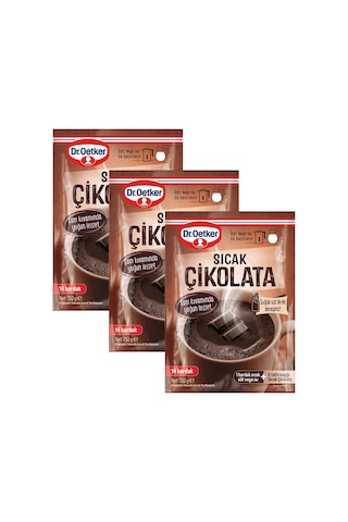 Dr. Oetker Sıcak Çikolata 252 Gr 14 Bardak X 3 Adet 250 G