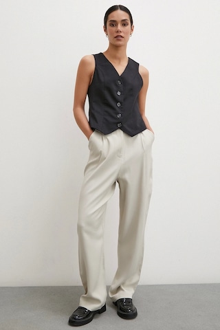 Never More Kemer Detaylı Klasik Pantolon Taş