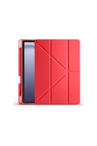 Samsung Uyumlu Galaxy Tab A9 8.7 X110 x115 Kalem Bölmeli Standlı Smart Cover Kılıf Kapaklı