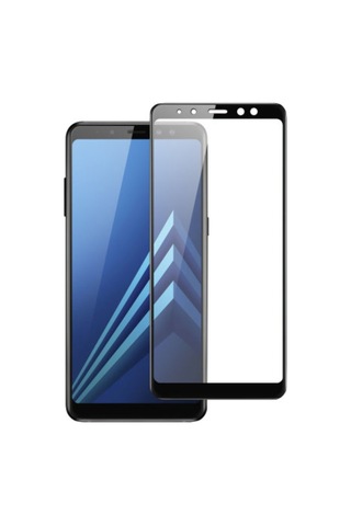 Samsung Uyumlu Galaxy A8 2018 Ekran Koruyucu Tam Kaplayan Cam
