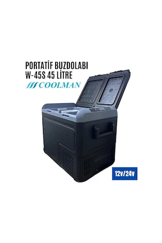 Coolman W-45s Çift Kapaklı Araç İçi Portatif Buzdolabı 45 Litre 12v-24v-1173