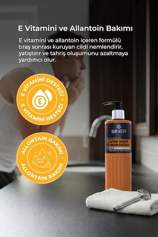 Sinep Pro-care Tıraş Sonrası Krem Kolonya Balsam 400 Ml Gold