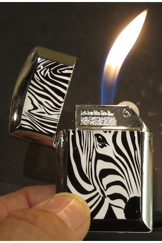 Çakmak Sigara Tabakası Seti-zebra