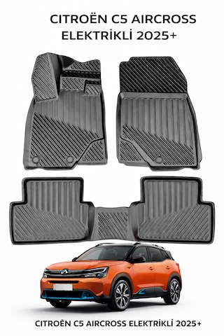 Citroen C5 Aircross Elektrikli 2025+ İle Uyumlu 3d Oto Paspas Premium